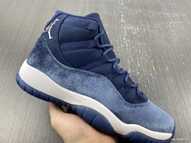 Rep Onekick MIDNIGHT 11 AIR WMNS NAVY AR0715-441 JORDAN VELVET 0806